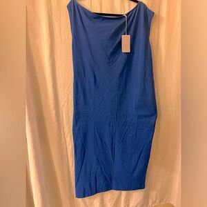 ‼️2/$15 SALE‼️NWT Aemi &Co blue off shoulder maxi dress with pockets size L